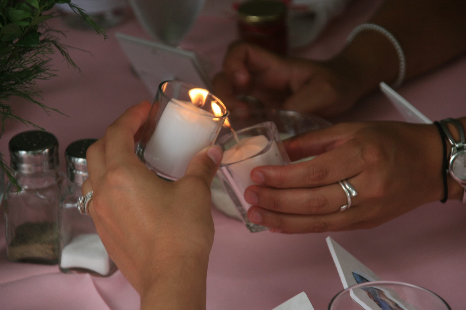 Relighting a candle...